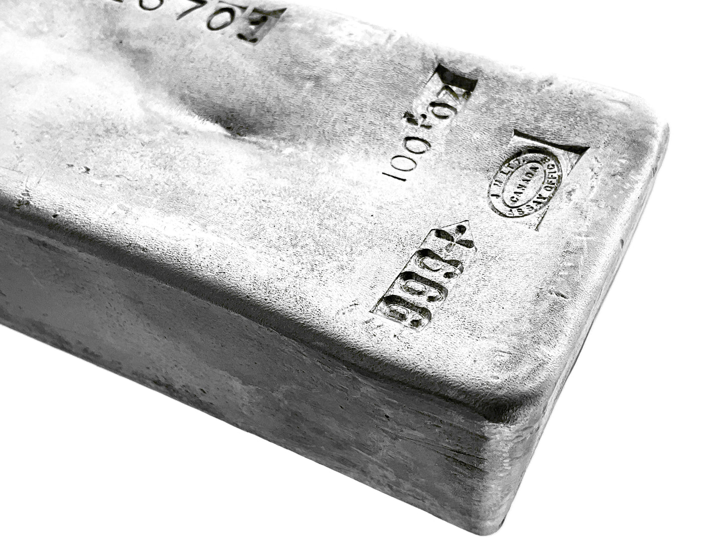 100 ozt Hand Poured Johnson Matthey Bar