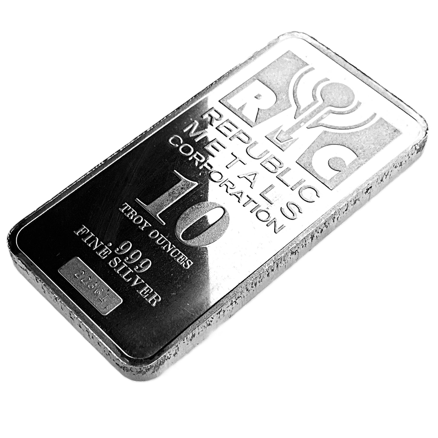 10 ozt Republic Metals 999 Silver Bar