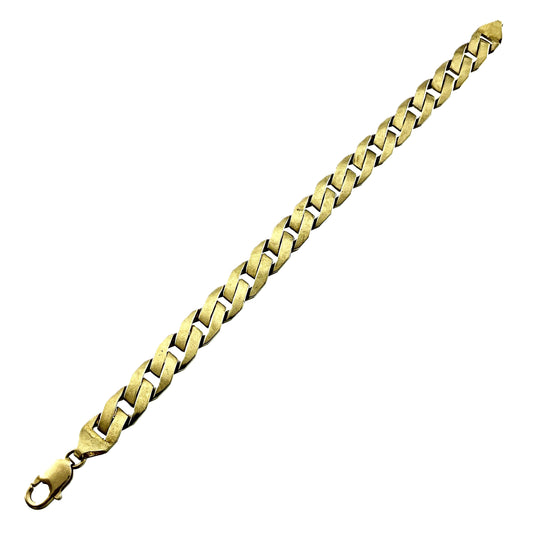 10K Yellow Gold Link Chain 8.25in x 10.8mm Bracelet