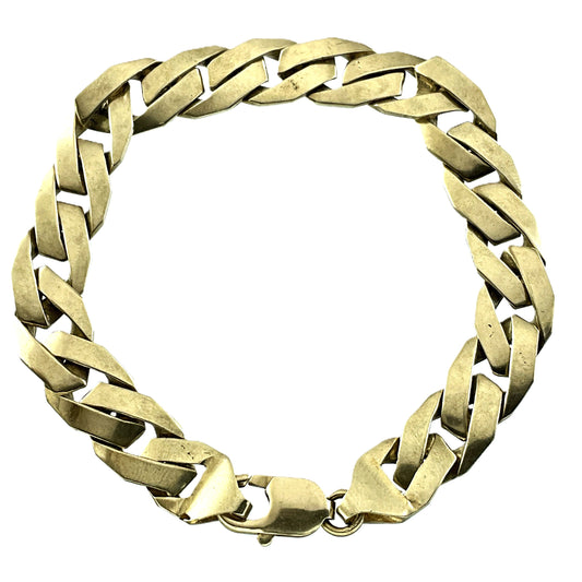 10K Yellow Gold Link Chain 8.25in x 10.8mm Bracelet