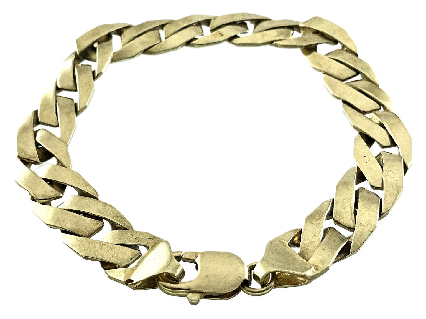 10K Yellow Gold Link Chain 8.25in x 10.8mm Bracelet