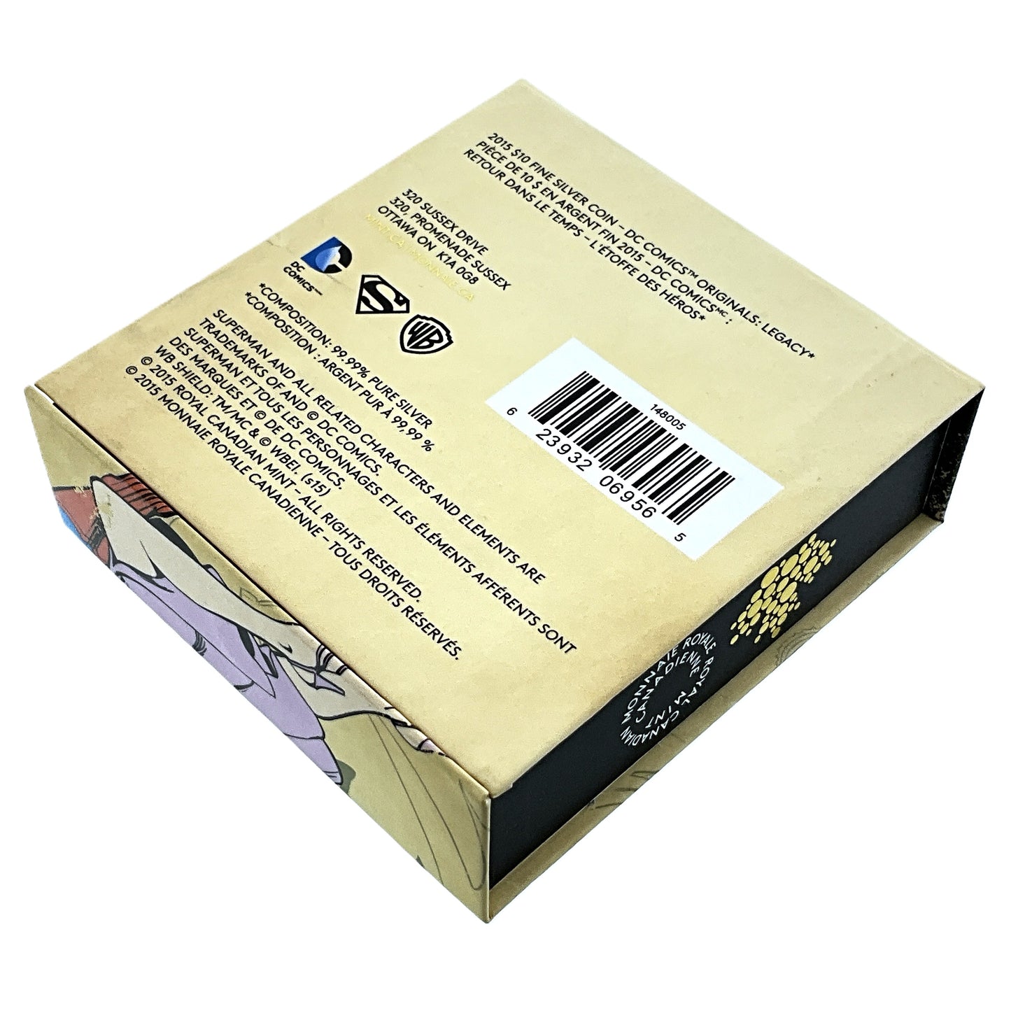 .510 ozt Superman Legacy 9999 Silver $10