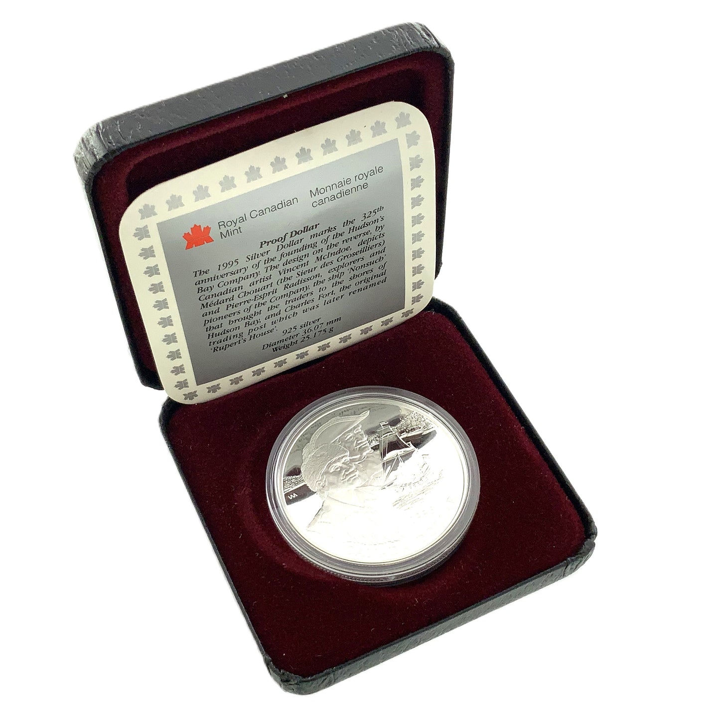 .750 ozt 325th Hudson's Bay Silver $1