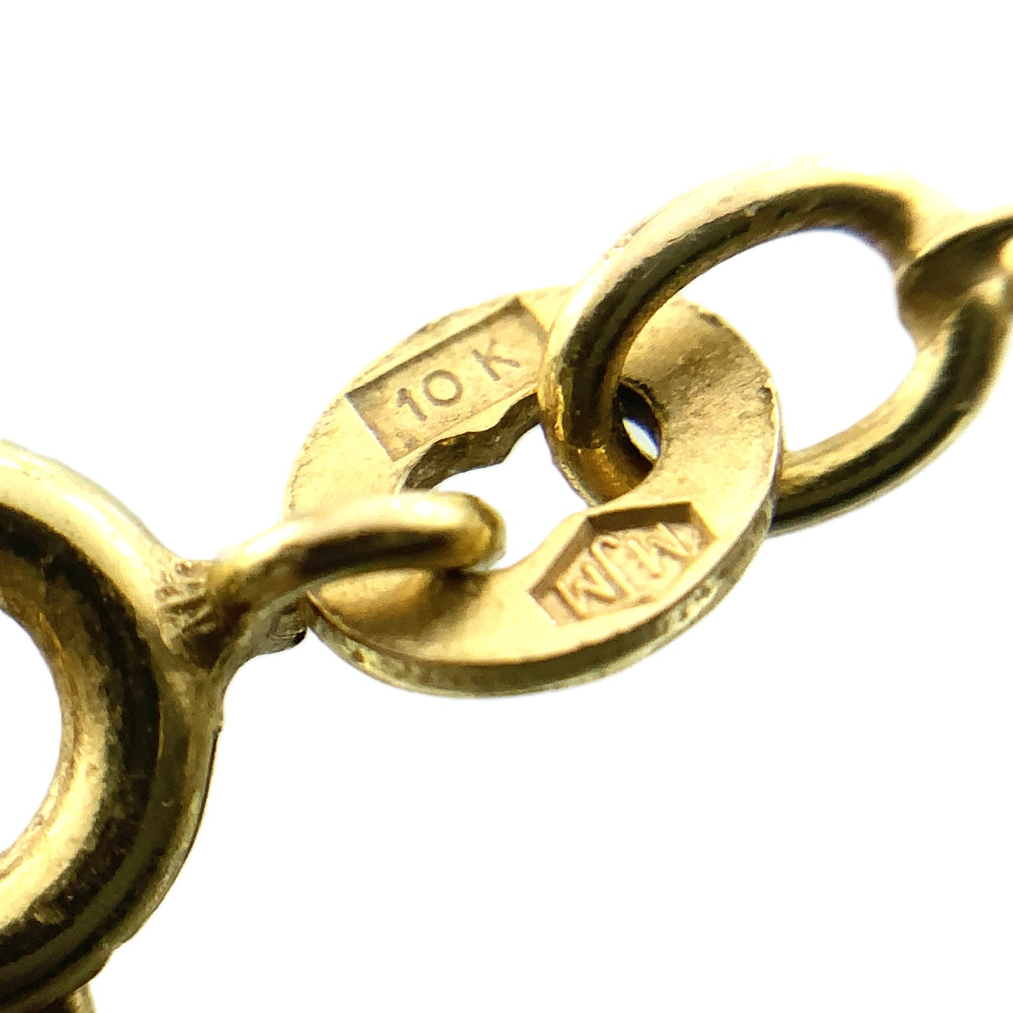 10K Yellow Gold  Rope Link Chain Necklace 24.25 in x 1 mm AU314