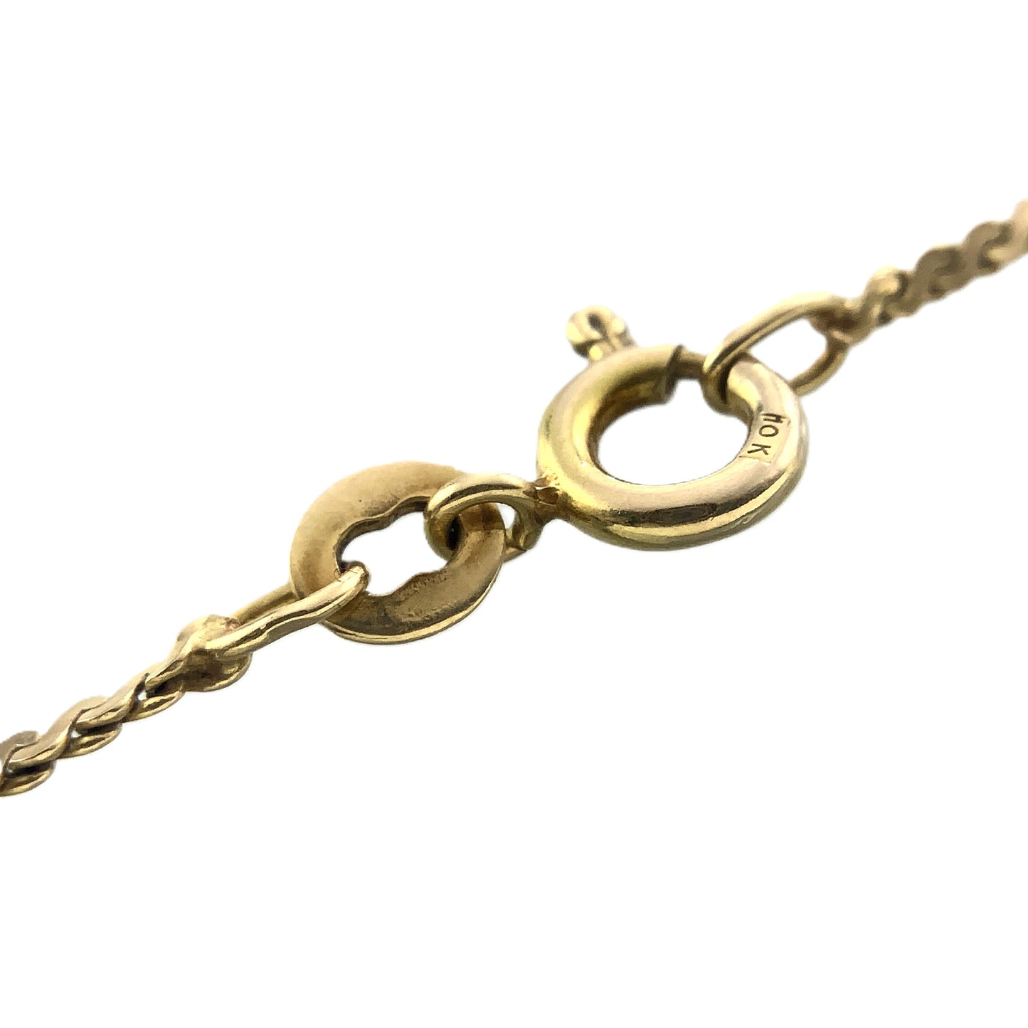 10K Yellow Gold  Link Chain Necklace 16 in x 1 mm AU315