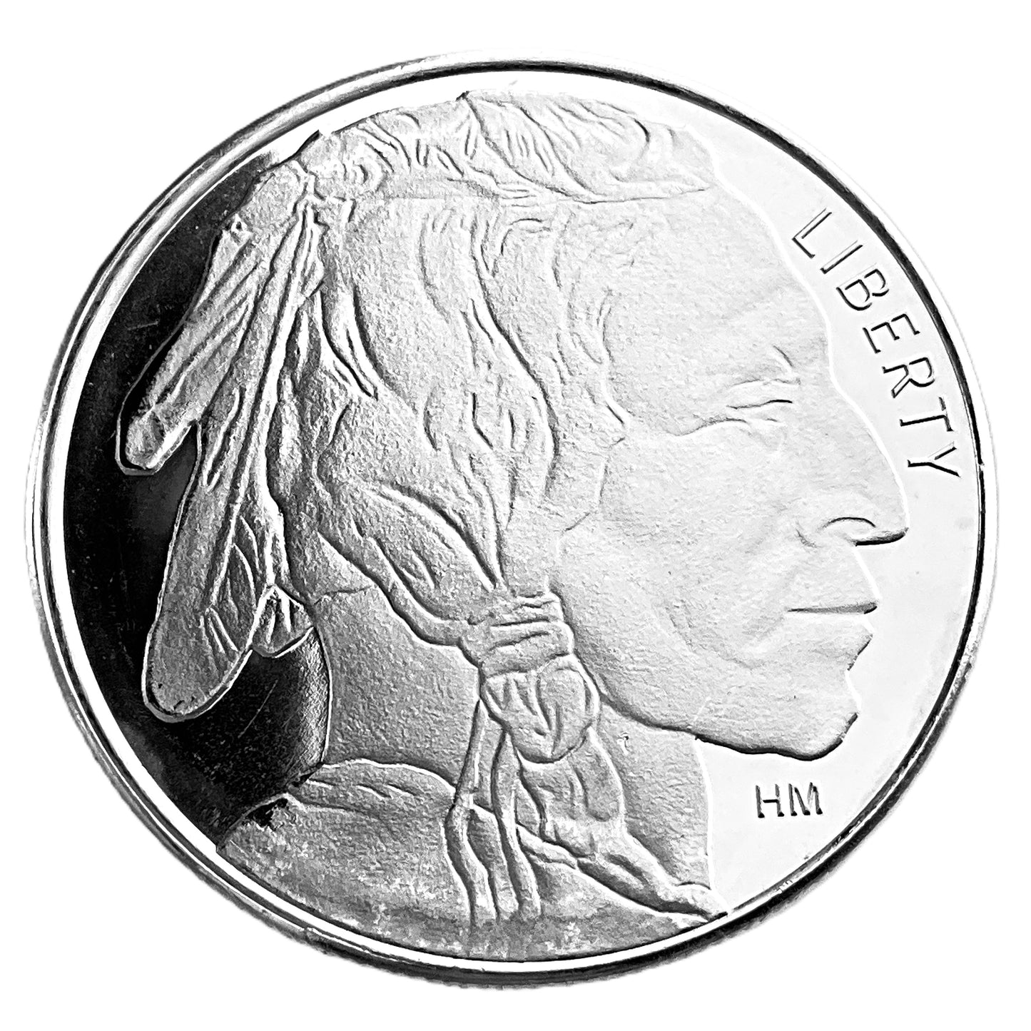 1 ozt HM Indian Buffalo 999 Silver Round
