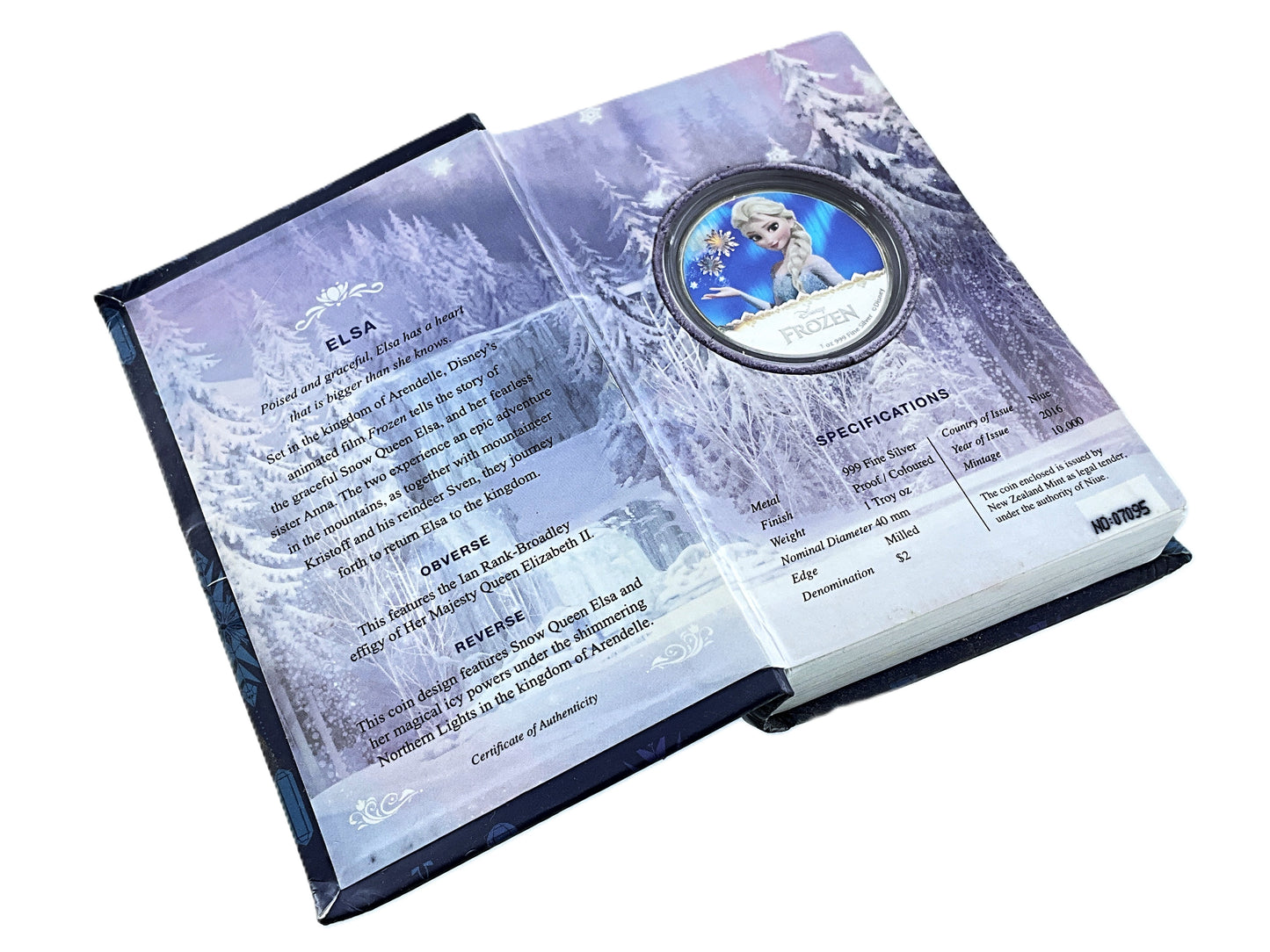 1 ozt Disney Frozen Elsa 999 Silver $2