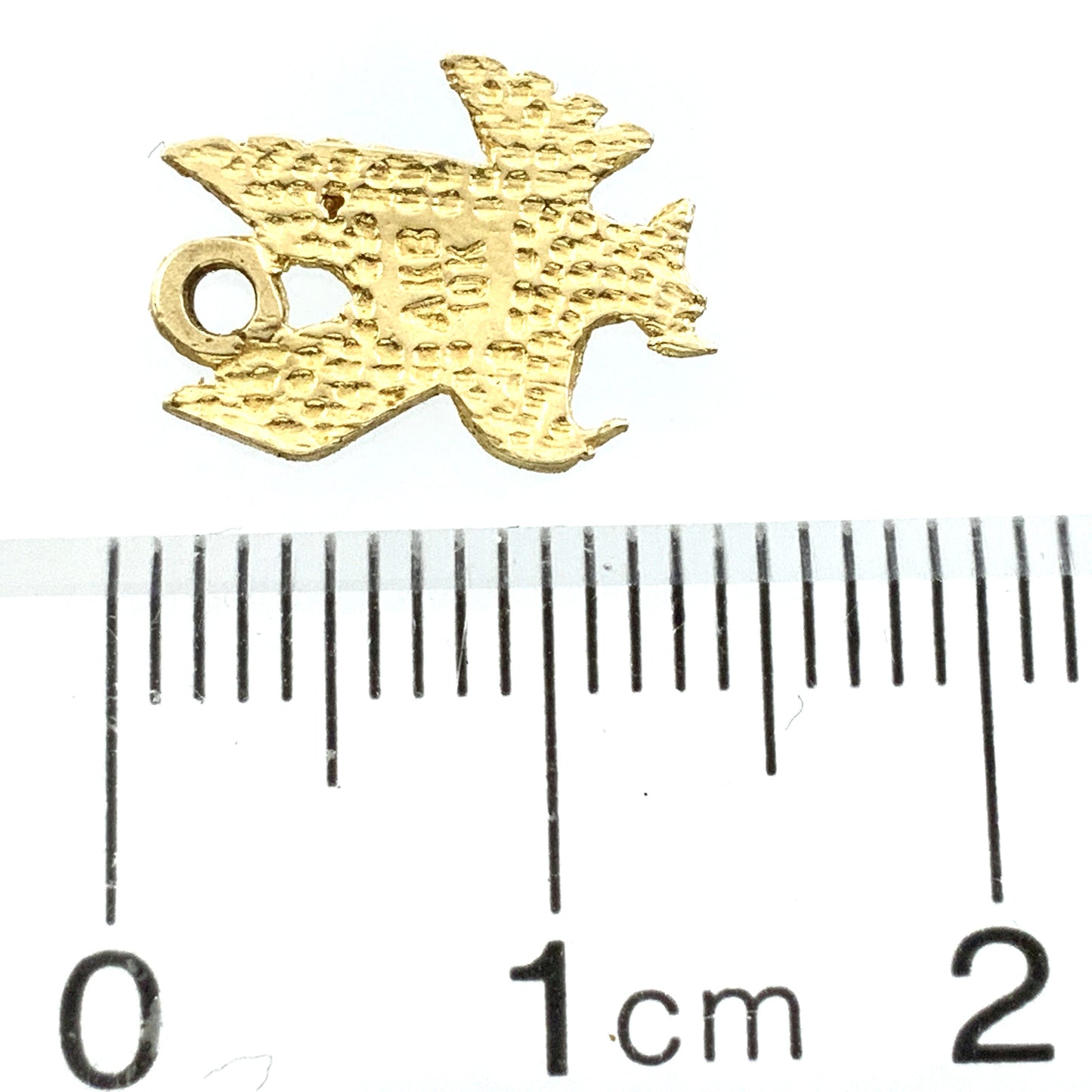 10K Yellow Gold Flying Eagle Charm Pendant AU313