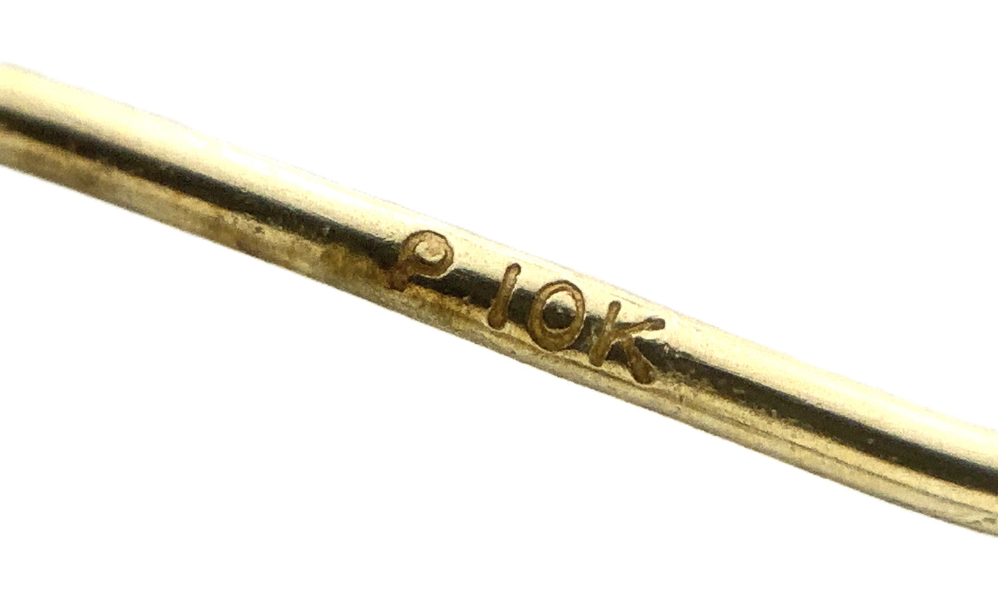 10K Yellow Gold  Hoop Earrings With Latch-Back Closure AU326