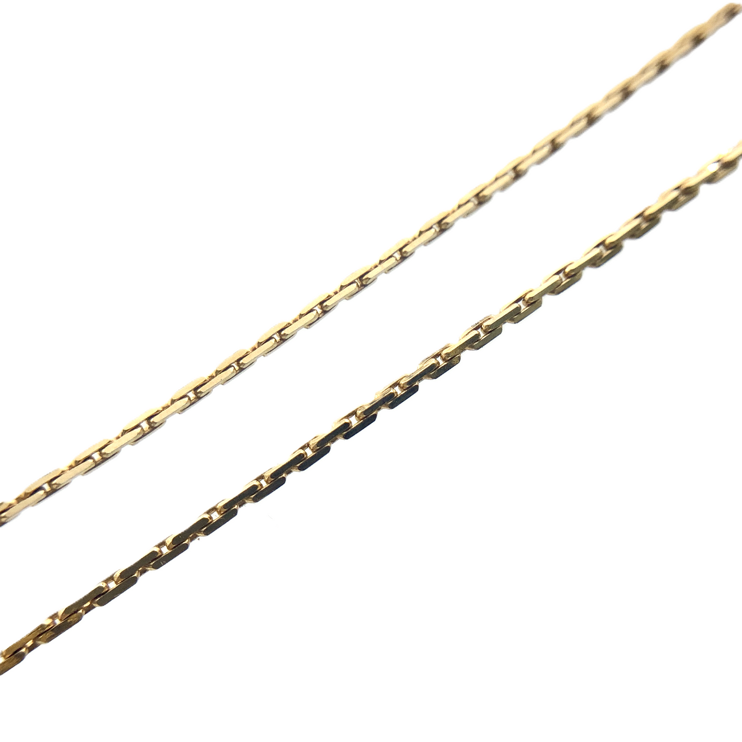 10K Yellow Gold Cable Link Chain Necklace  30 in x 1 mm AU3