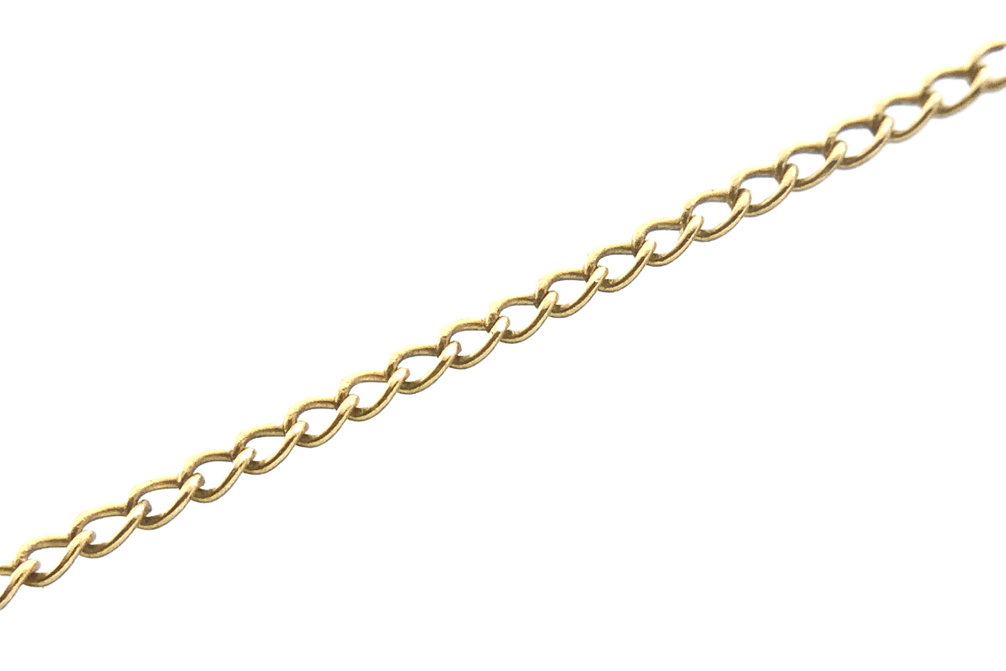 10K Yellow Gold Christian Jesus Crucifix Pendant Charm Chain AU332