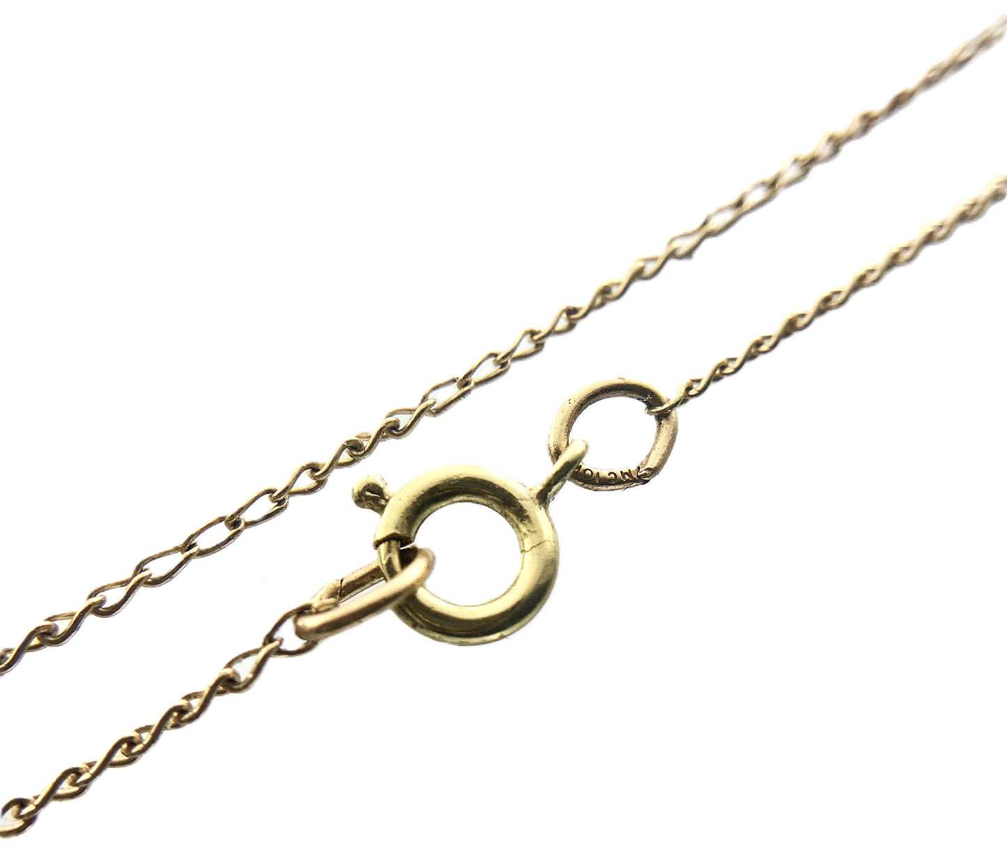 10K Yellow Gold Jack Link Chain Necklace 18 in x 1 mm AU333