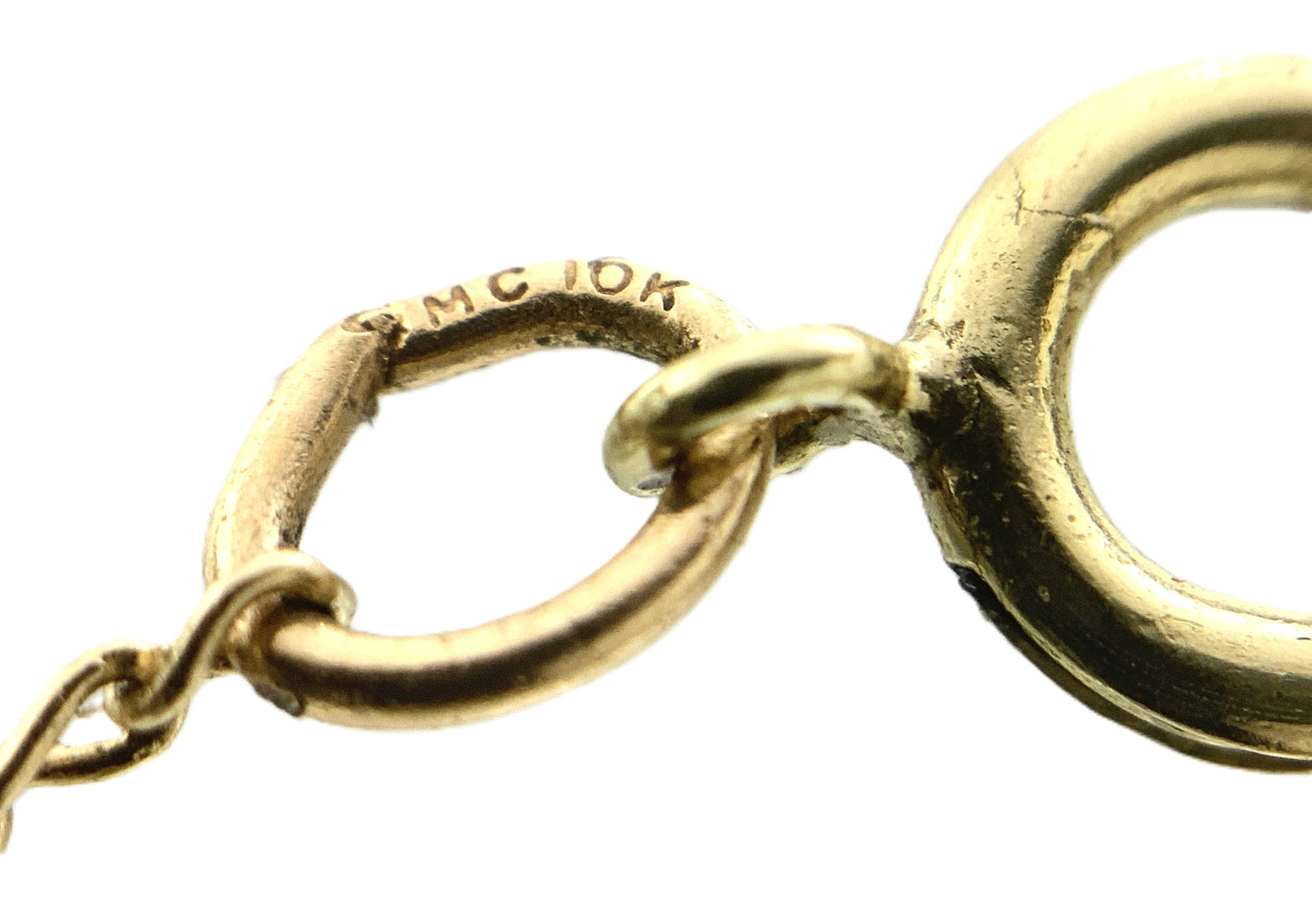 10K Yellow Gold Jack Link Chain Necklace 18 in x 1 mm AU333