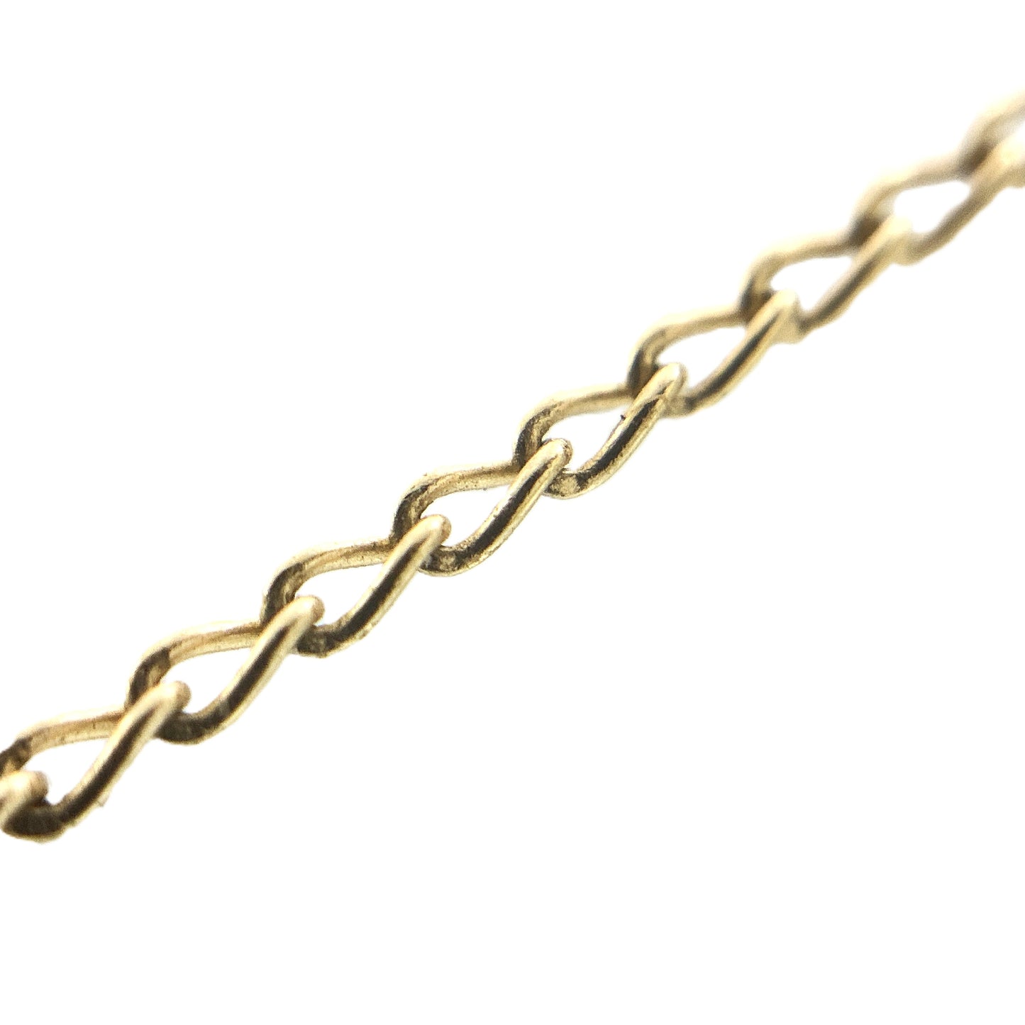 10K Yellow Gold Jack Link Chain Necklace 18 in x 1 mm AU333