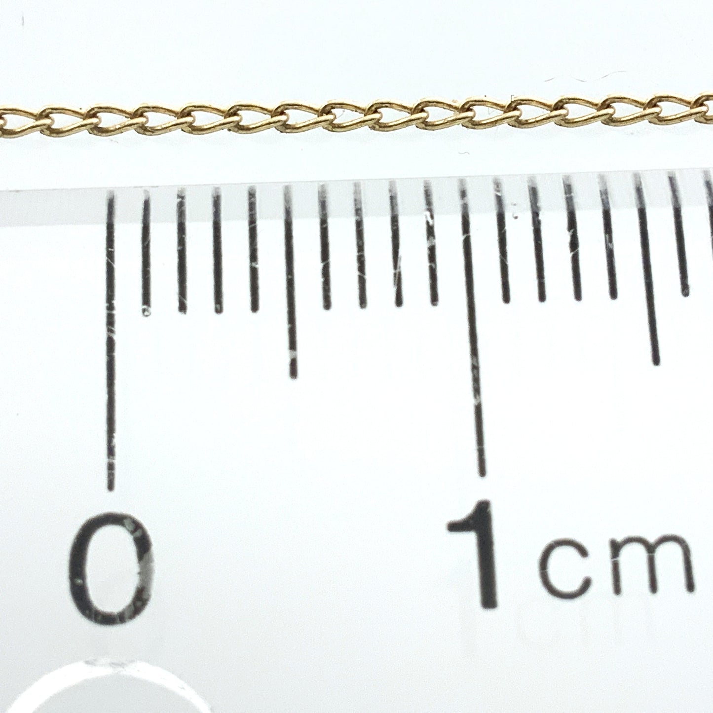 10K Yellow Gold Jack Link Chain Necklace 18 in x 1 mm AU333