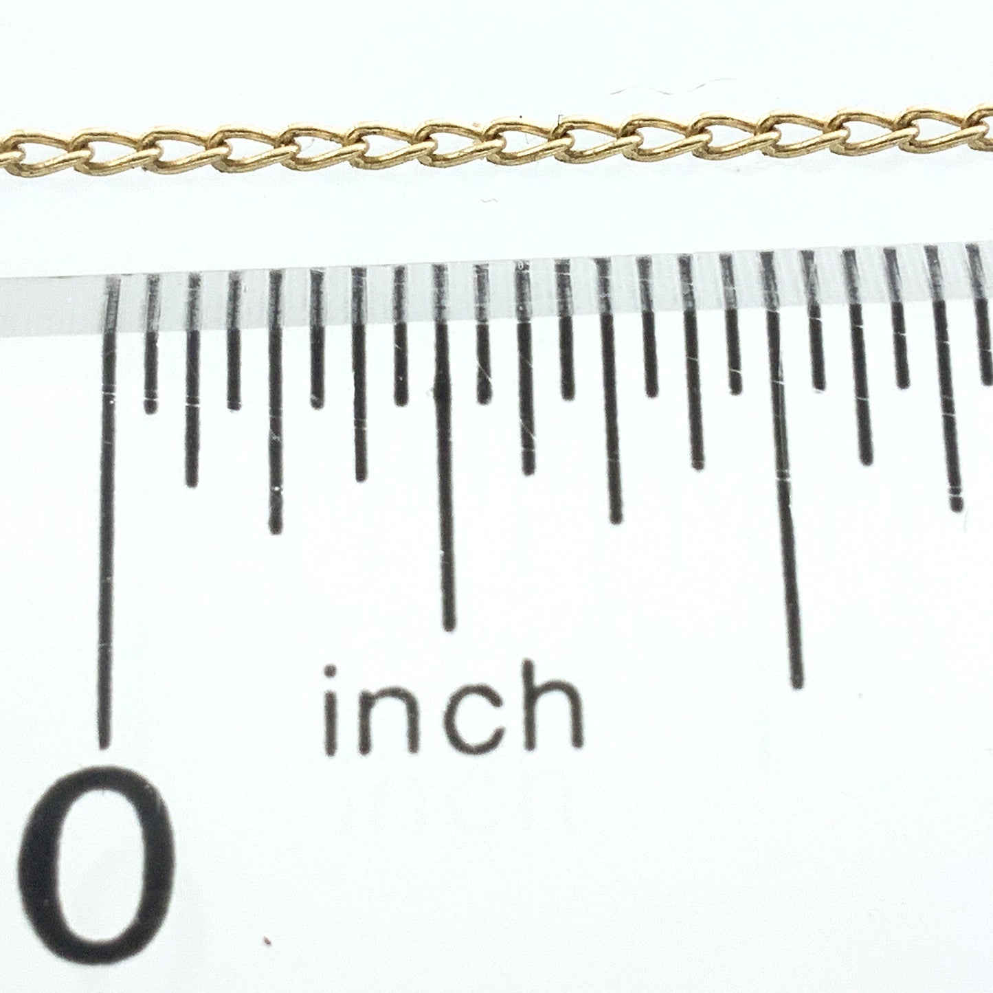 10K Yellow Gold Jack Link Chain Necklace 18 in x 1 mm AU333