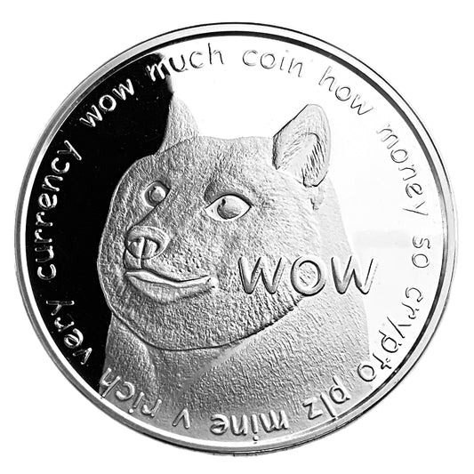 1 ozt WOW 100 Dogecoins 999 Silver Round