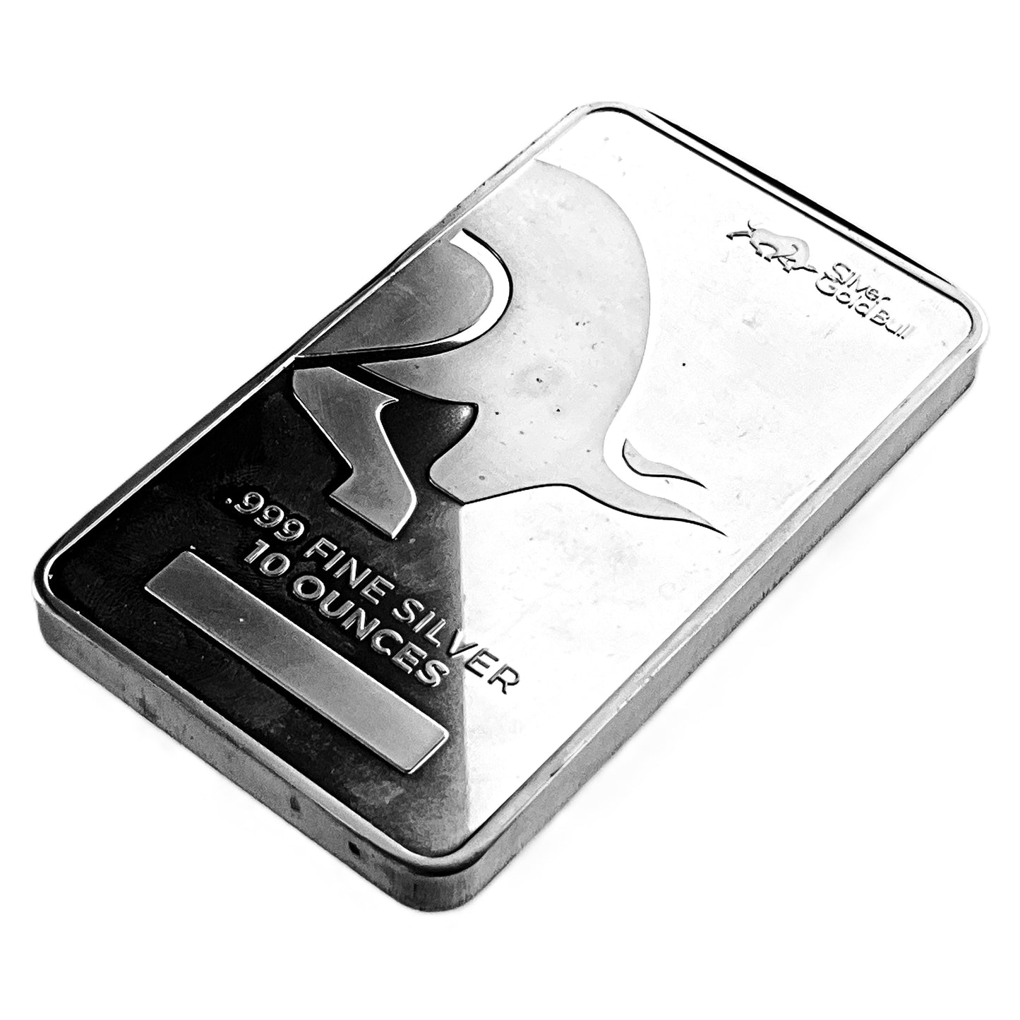 10 ozt Silver Gold Bull 999 Wealth Bar