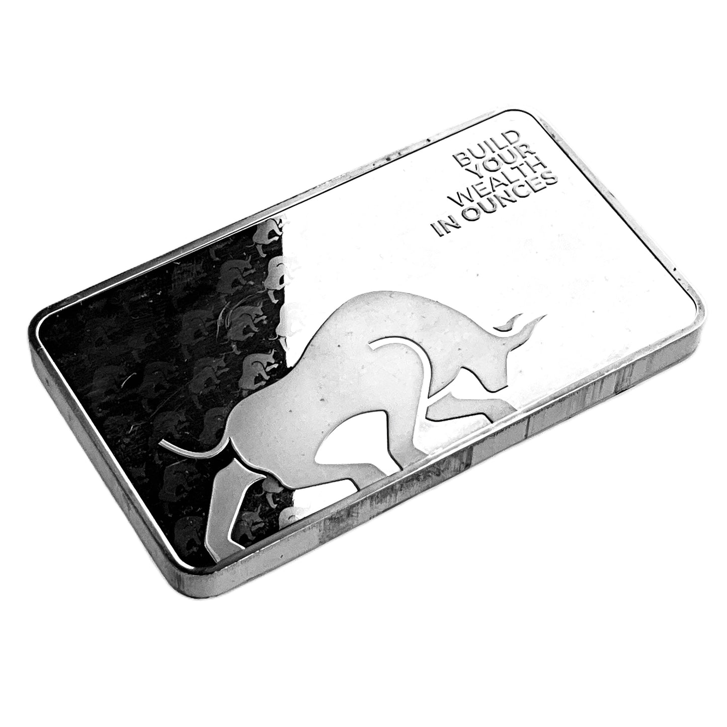 10 ozt Silver Gold Bull 999 Wealth Bar