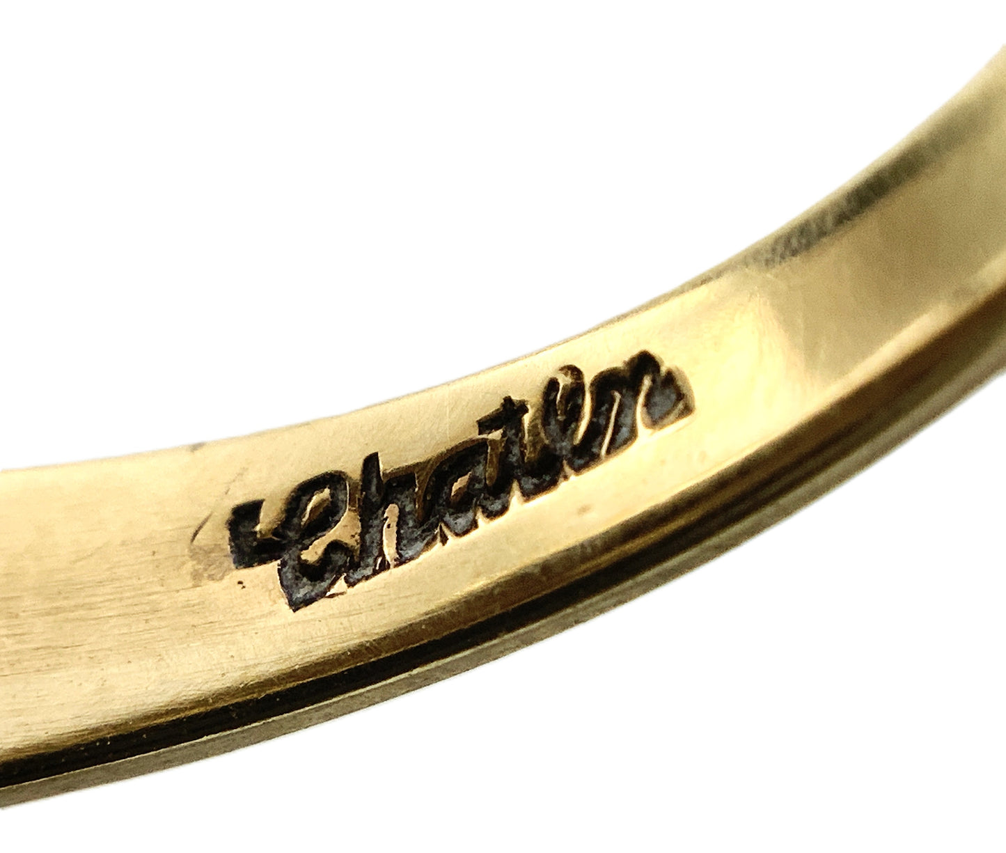 10K Yellow Gold  Vintage Inspired Size 6 Ring With Gemstone AU335