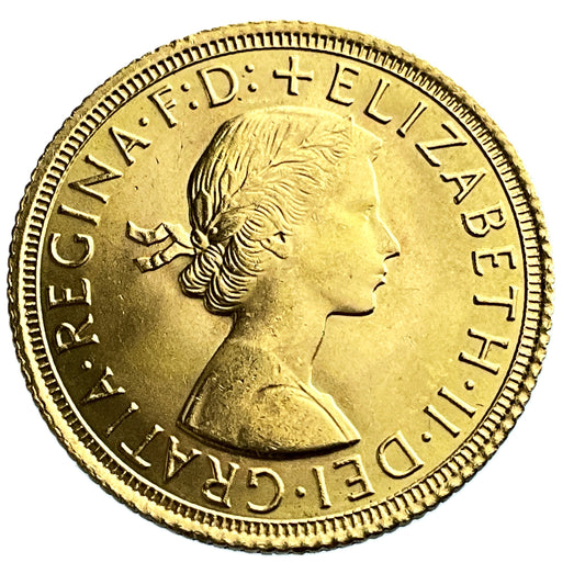 .2355 ozt 1966 Queen Elizabeth Sovereign Gold