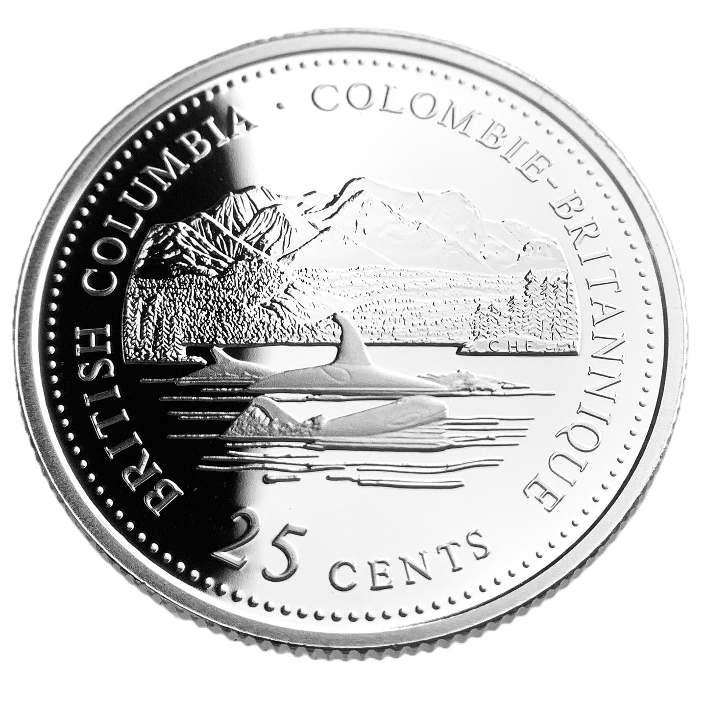 2.10 ozt Canadian Provincial Silver 25¢ Set