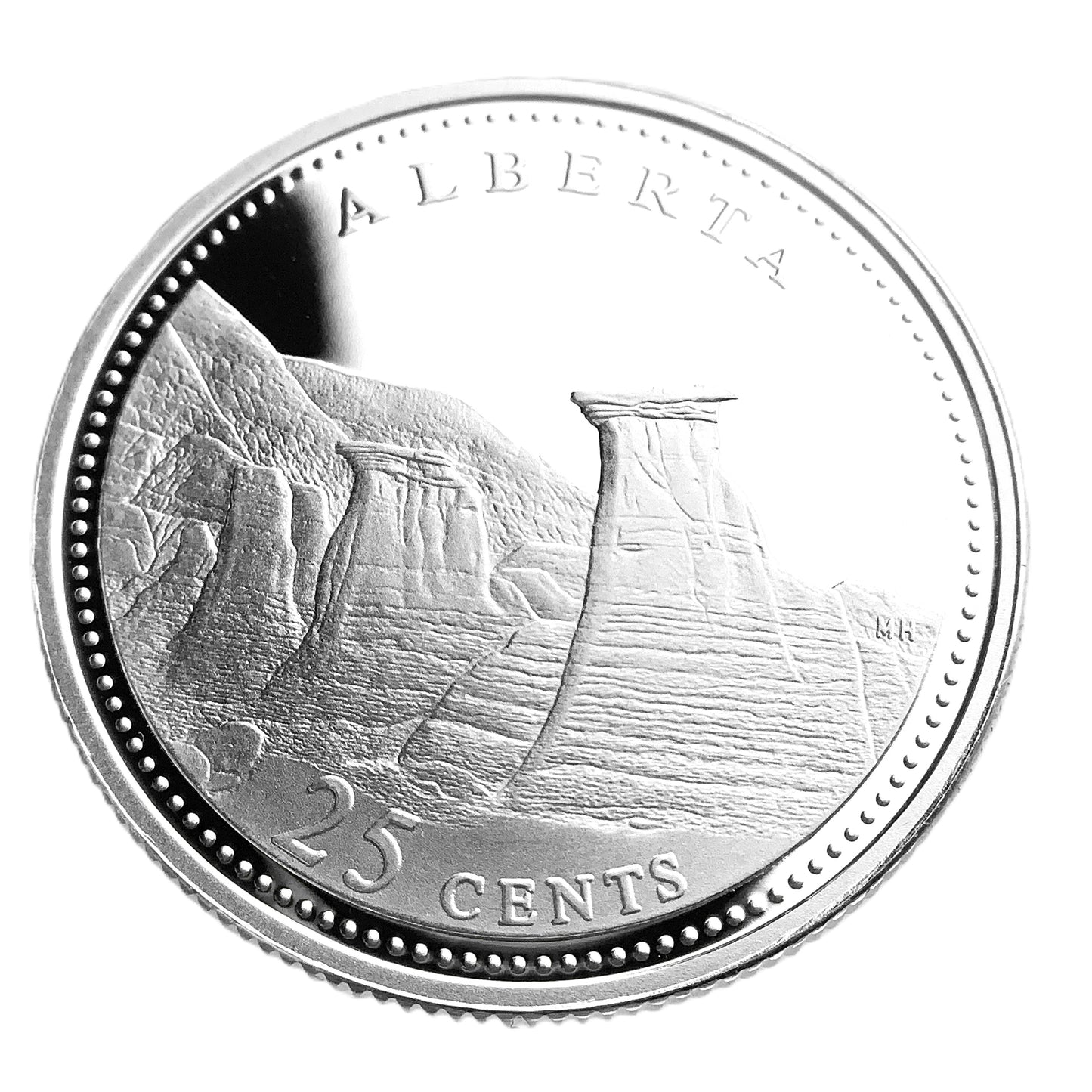 2.10 ozt Canadian Provincial Silver 25¢ Set