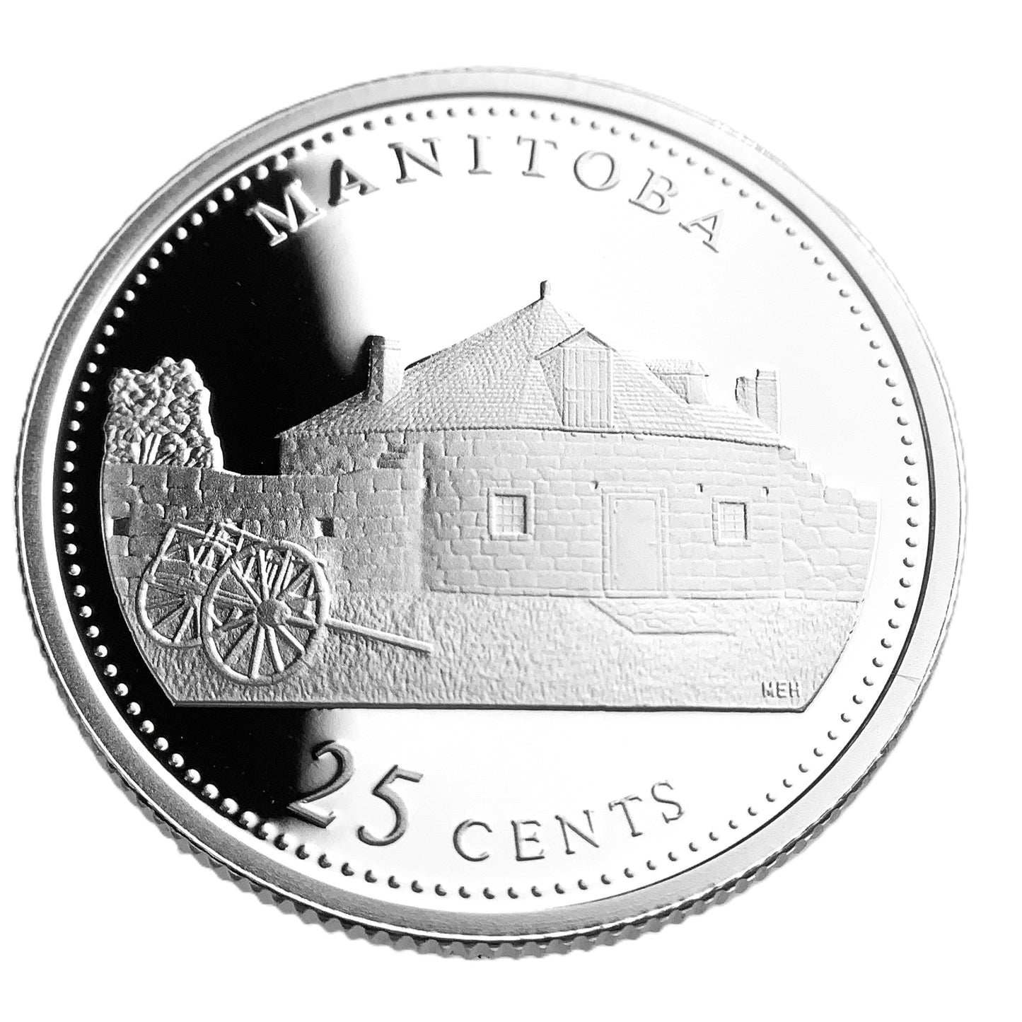 2.10 ozt Canadian Provincial Silver 25¢ Set