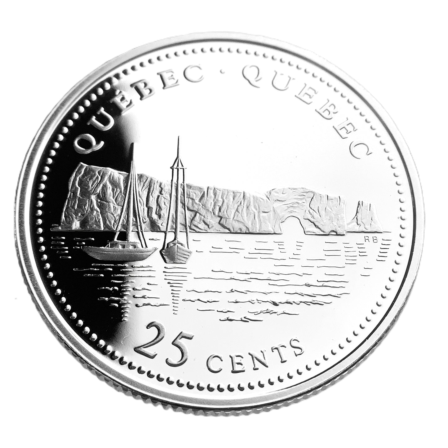 2.10 ozt Canadian Provincial Silver 25¢ Set