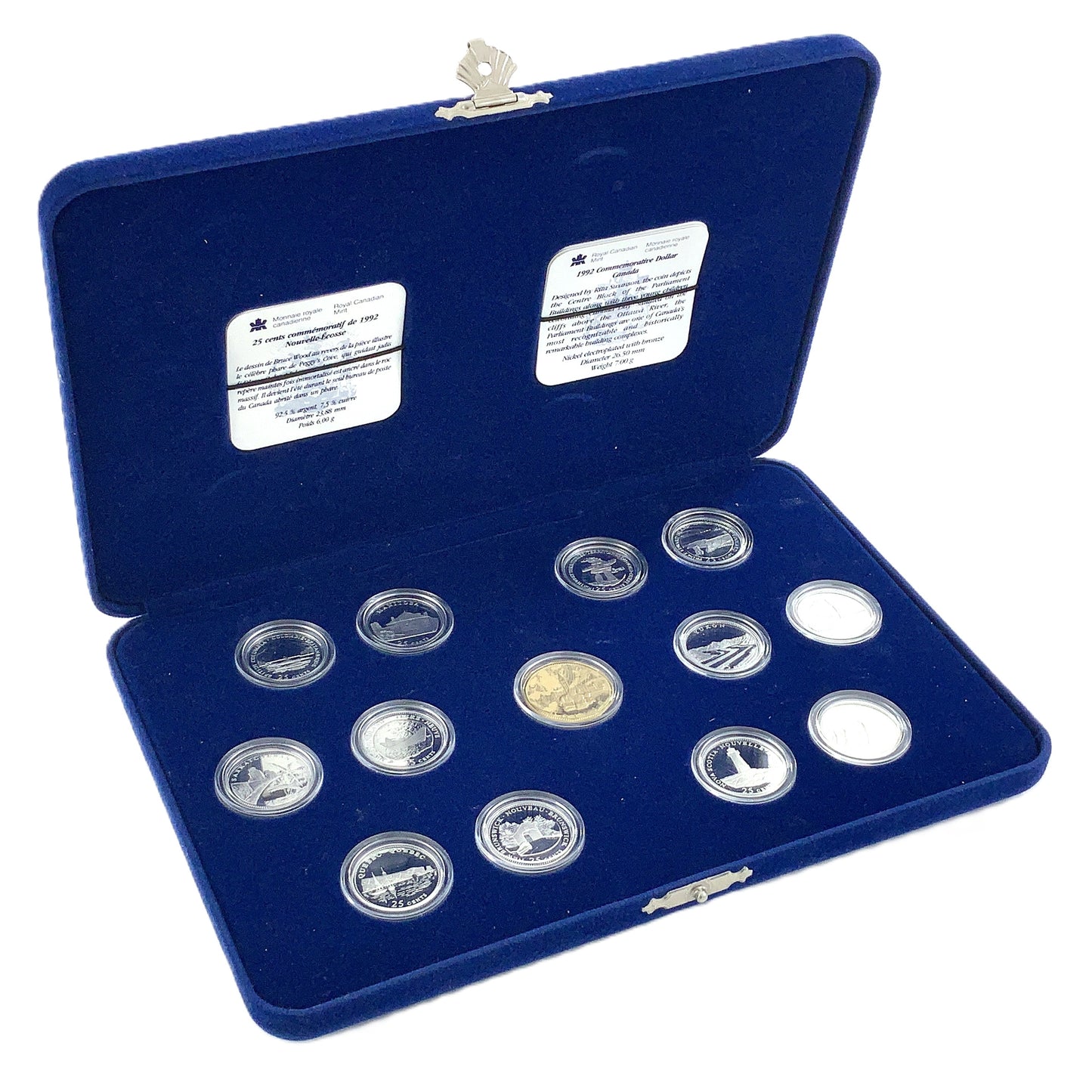 2.10 ozt Canadian Provincial Silver 25¢ Set