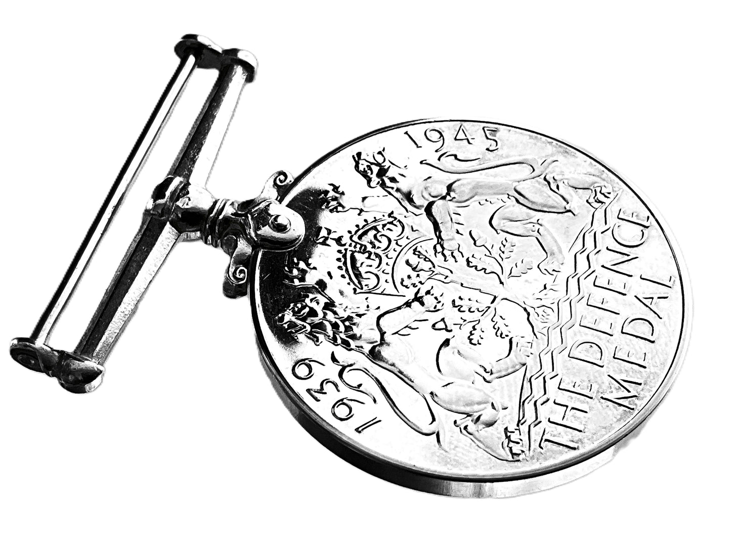 .916 ozt Defence Silver Medal 1939-1945