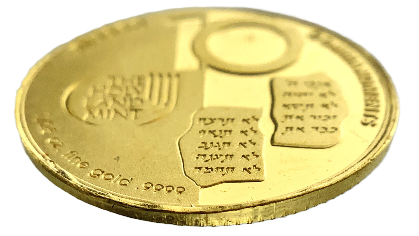 .04 ozt 1/25 Gold 1st Commandment 9999