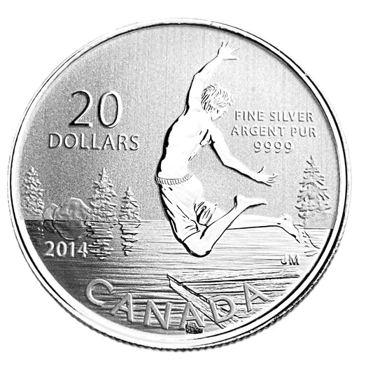 .250 ozt Summertime 9999 Silver $20 Coin