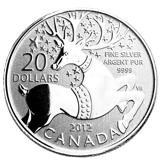 .250 ozt Magical Reindeer 9999 Silver $20