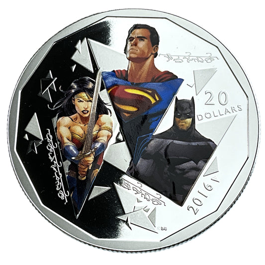 1.02 ozt Dawn of Justice Trinity 9999 $20
