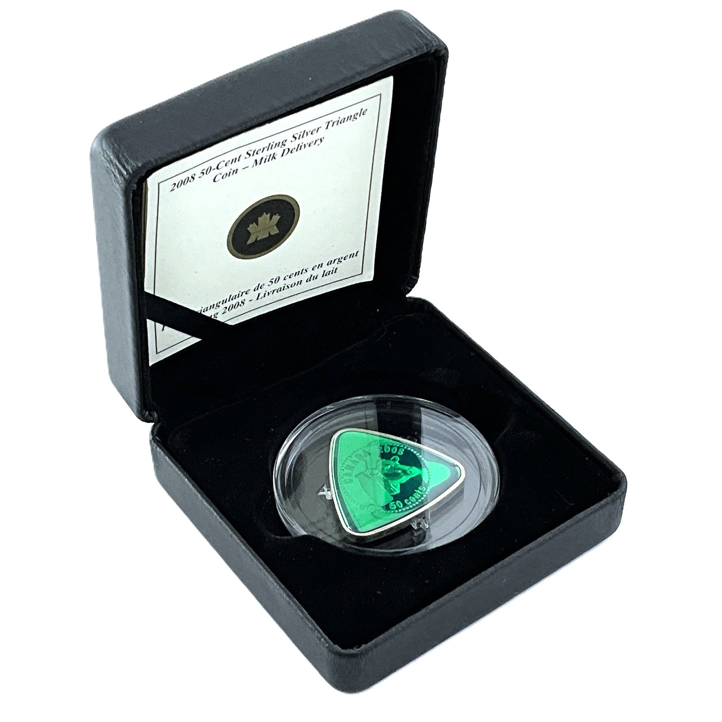 .595 ozt Milk Delivery Triangular 50¢ Coin