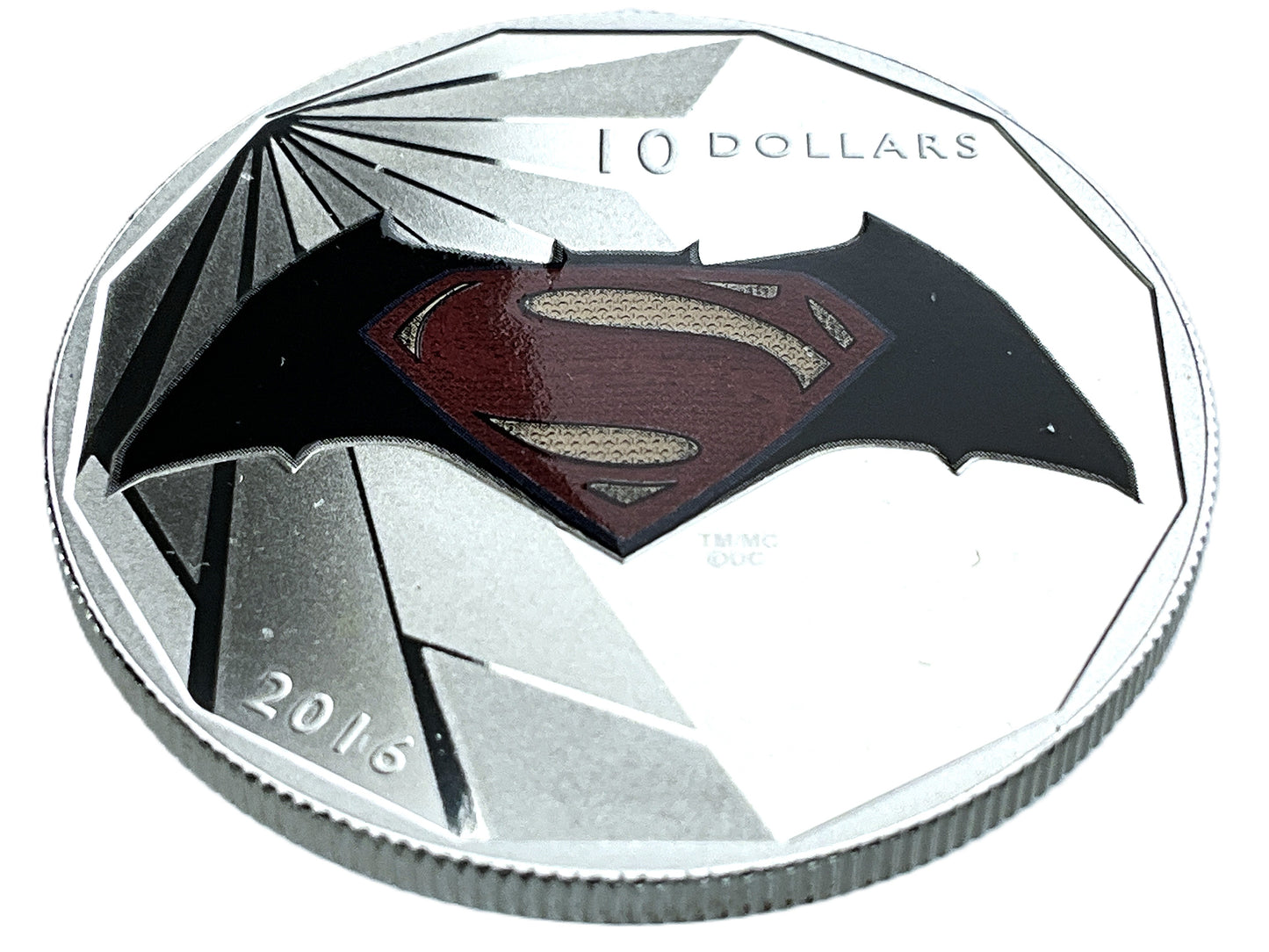 .510 ozt Batman Superman Logo 9999 $10
