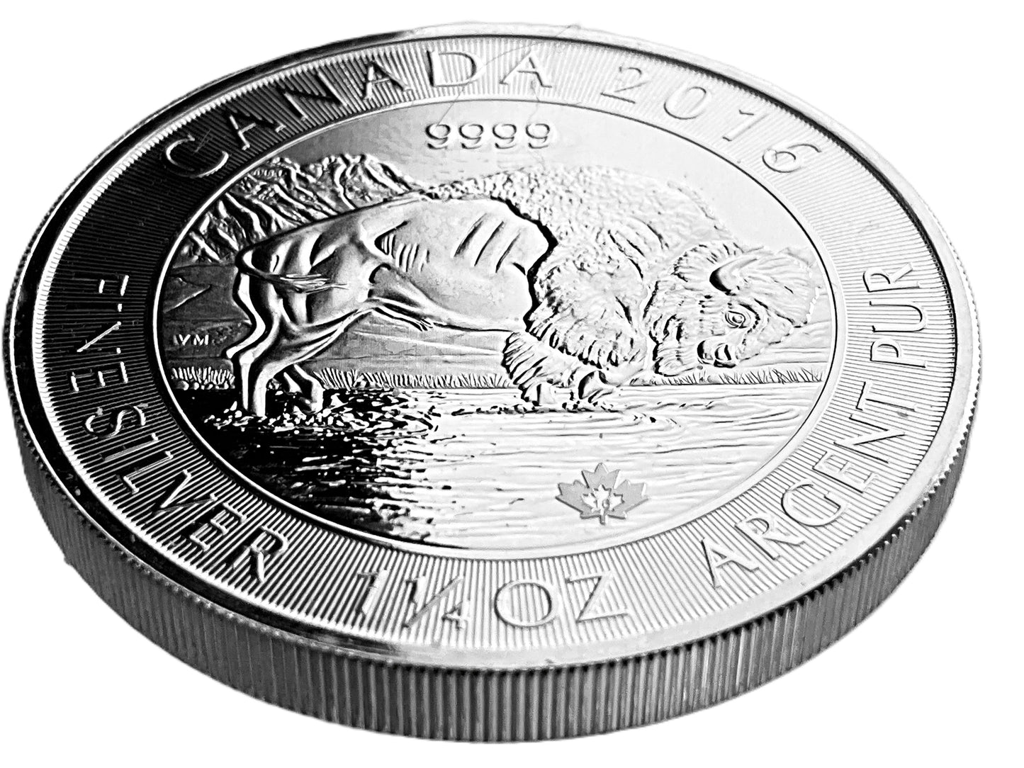 1.25 ozt Canadian Silver Bison 9999 $8