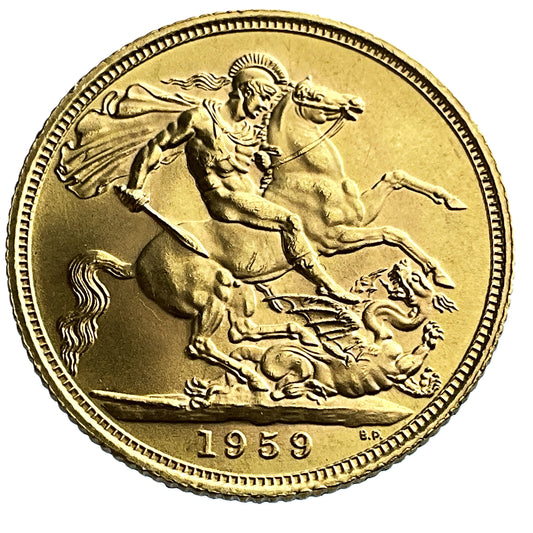 .2355 ozt 1959 Queen Elizabeth Sovereign