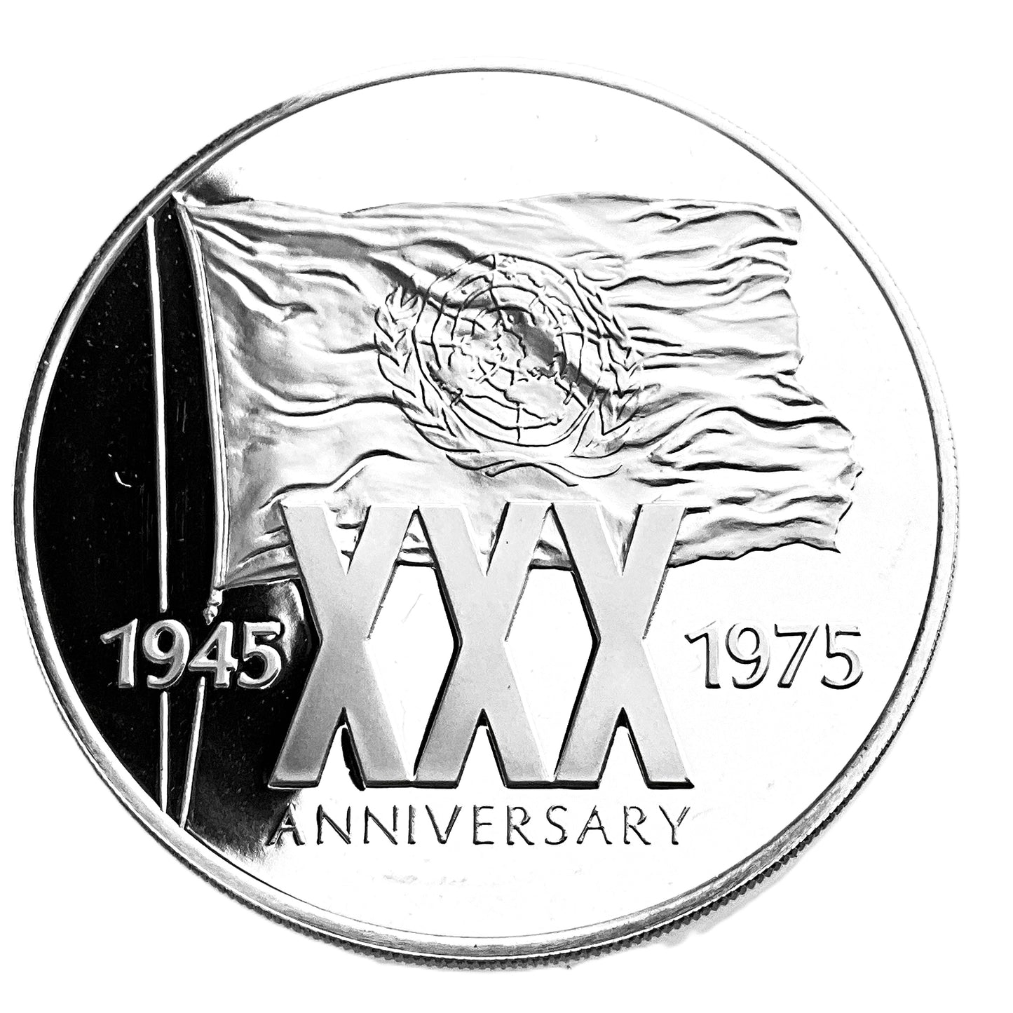 .601 ozt UN XXX Anniversary Silver Round