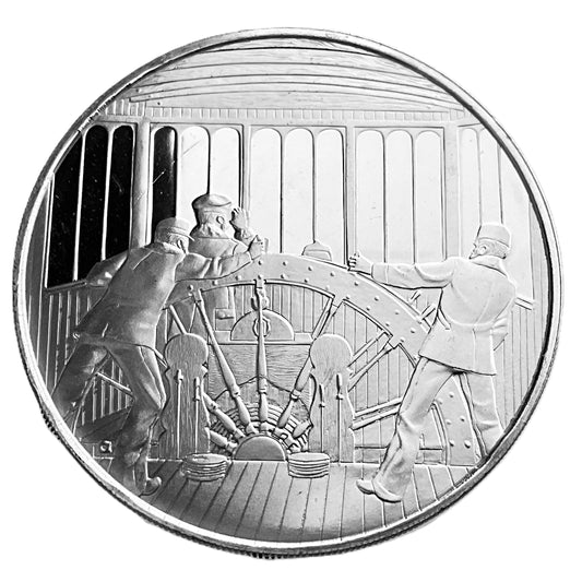 .608 ozt Commemorating Inland Vessels Silver