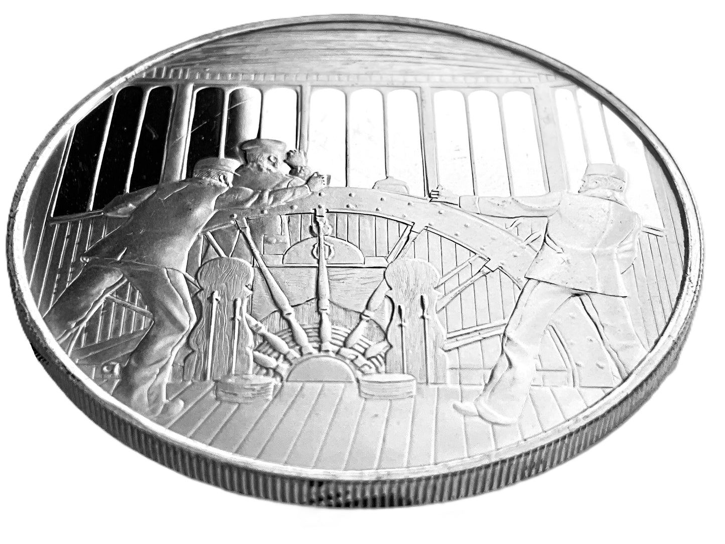 .608 ozt Commemorating Inland Vessels Silver