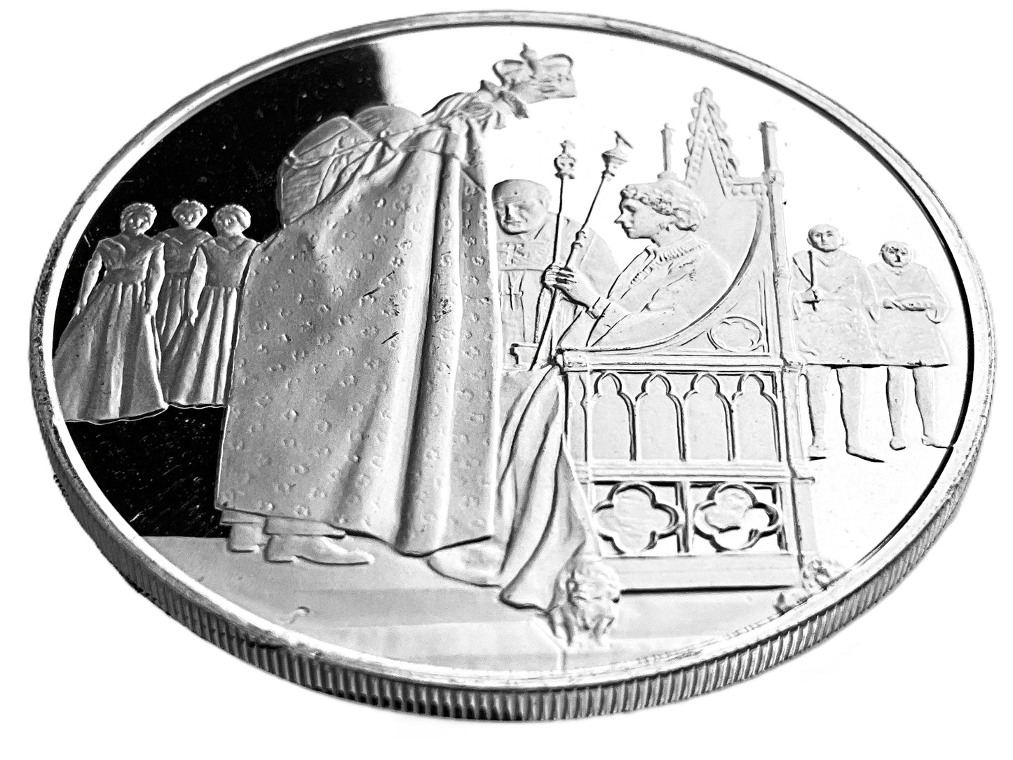 .608 ozt Coronation Queen Elizabeth Silver