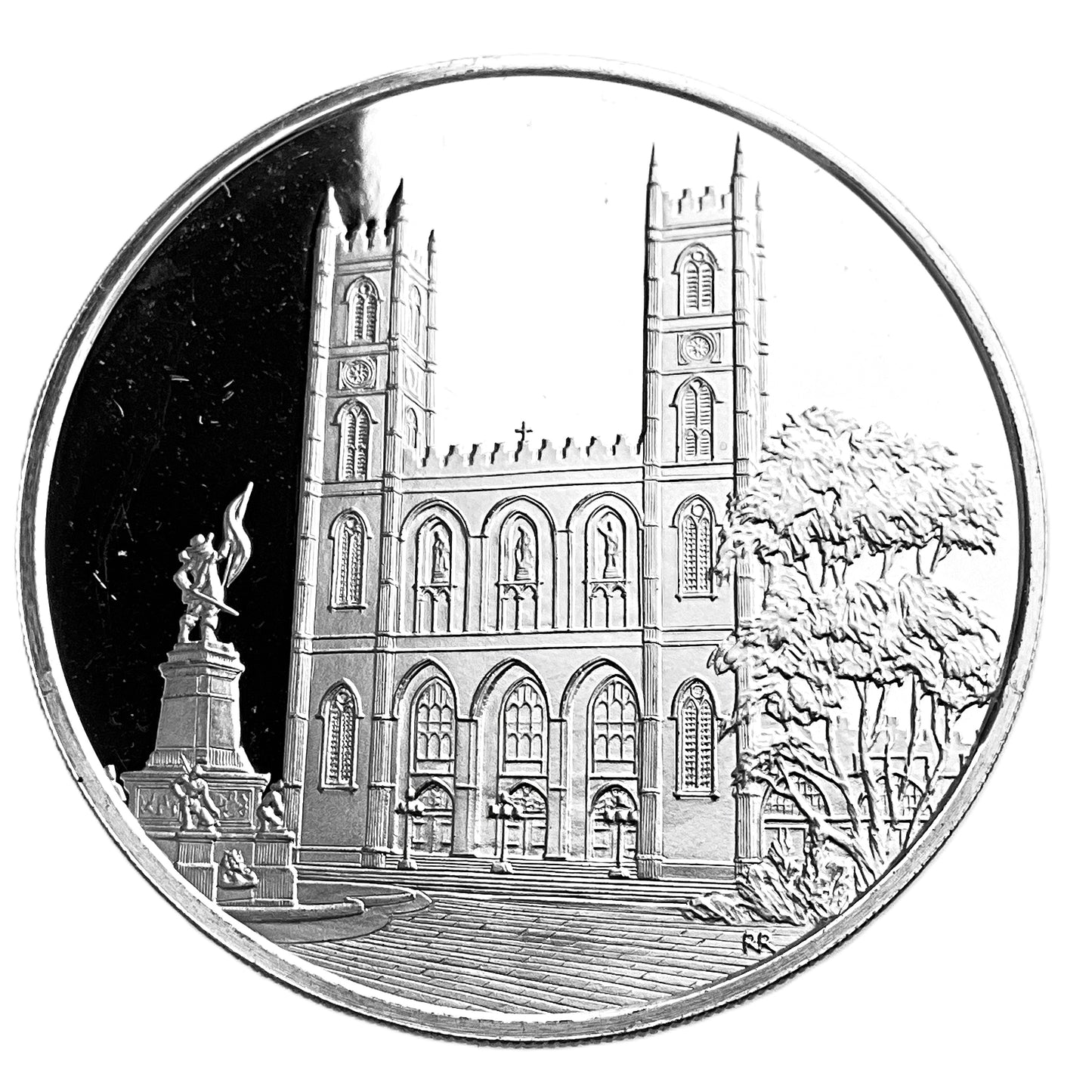 .608 ozt Notre-Dame Basilica Montreal Silver