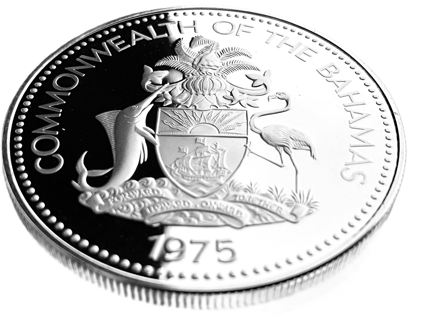 .896 ozt Bahamas Flamingos Silver Coin $2