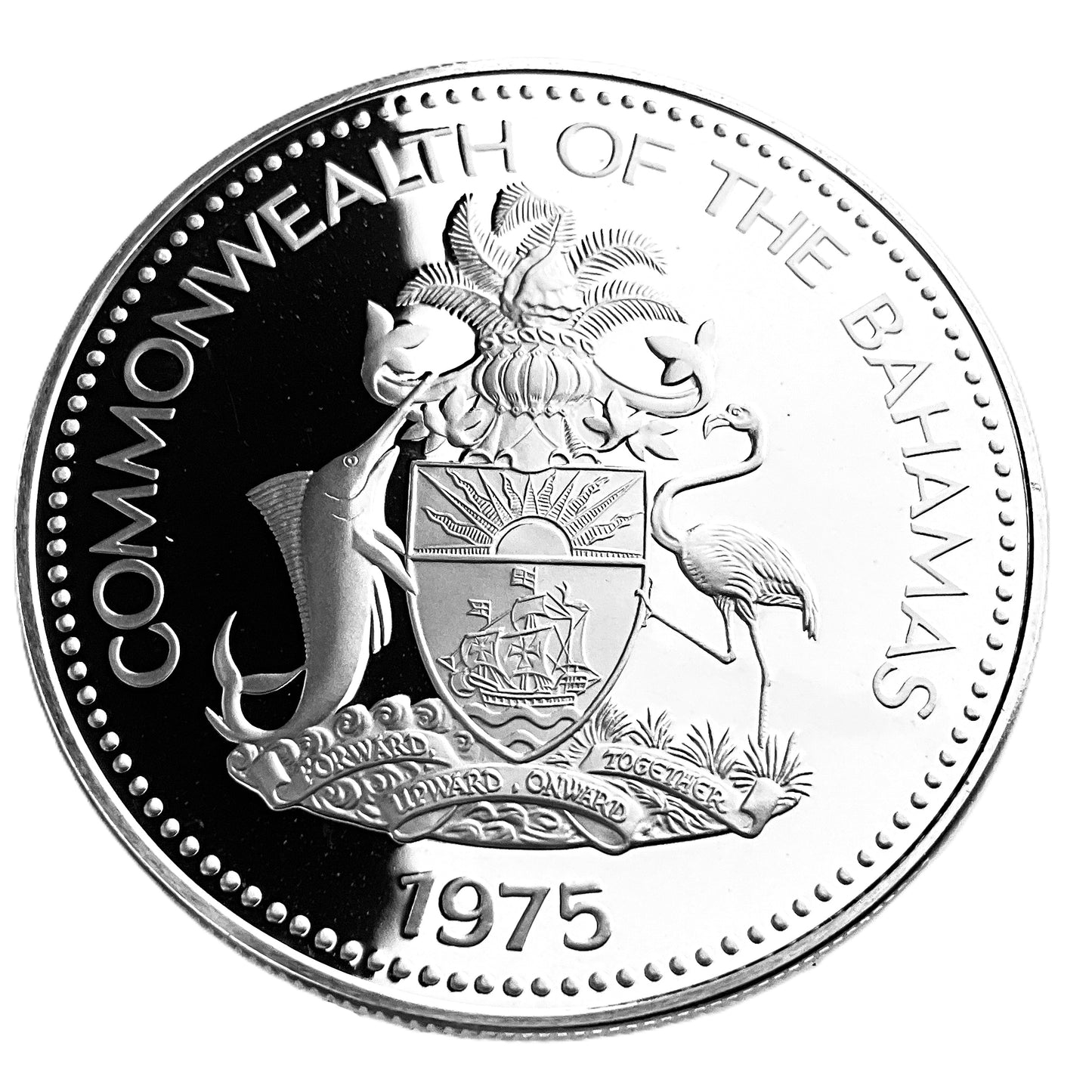 .896 ozt Bahamas Flamingos Silver Coin $2