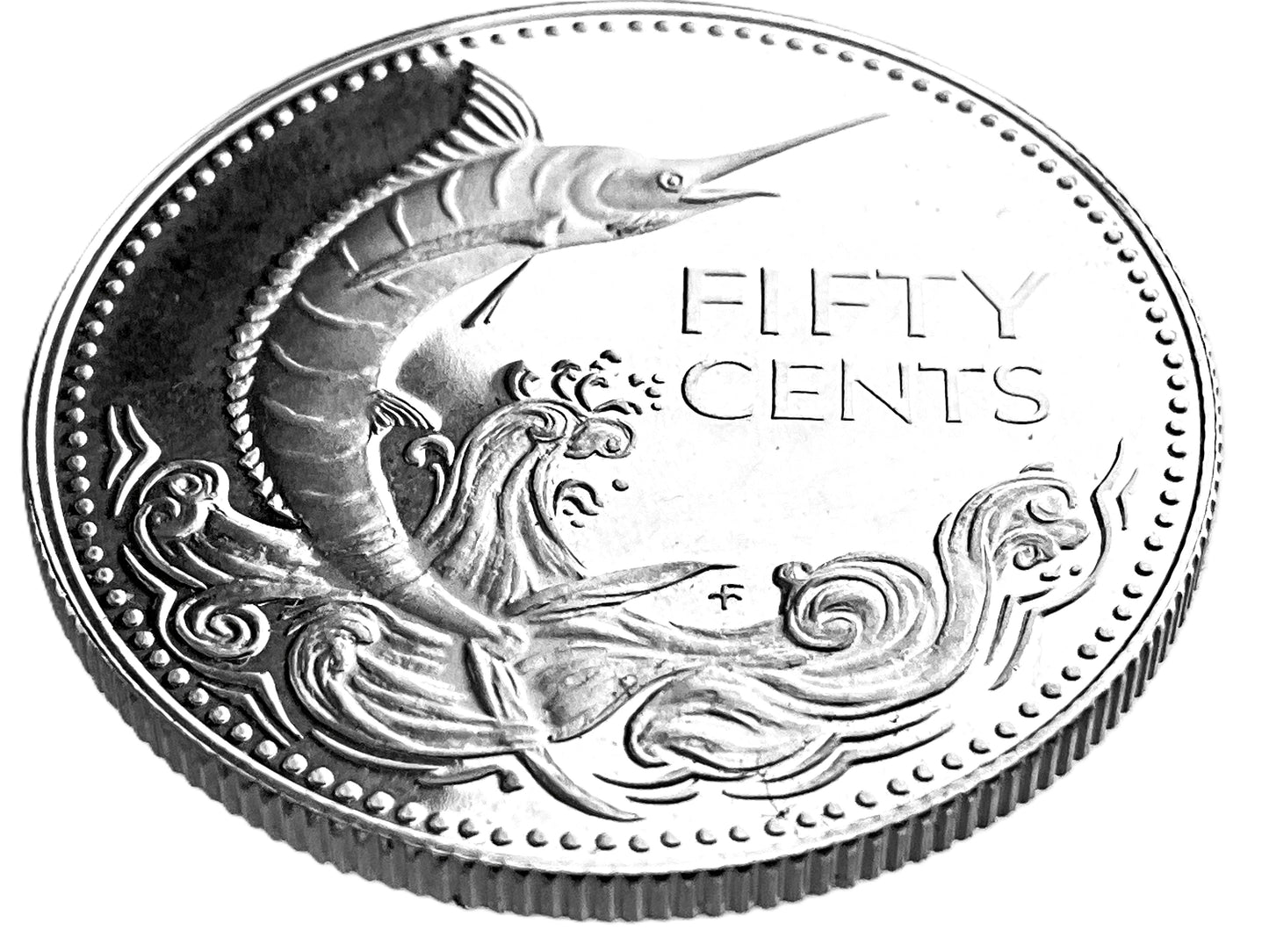.254 ozt Bahamas Blue Marlin Silver Coin 50¢