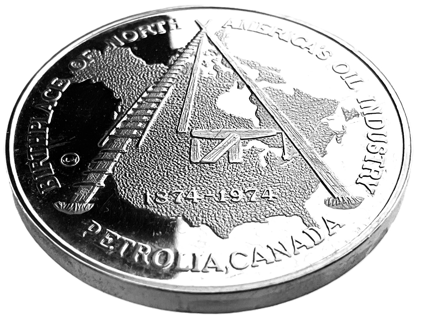 .980 ozt 100th Town of Petrolia Silver Medal