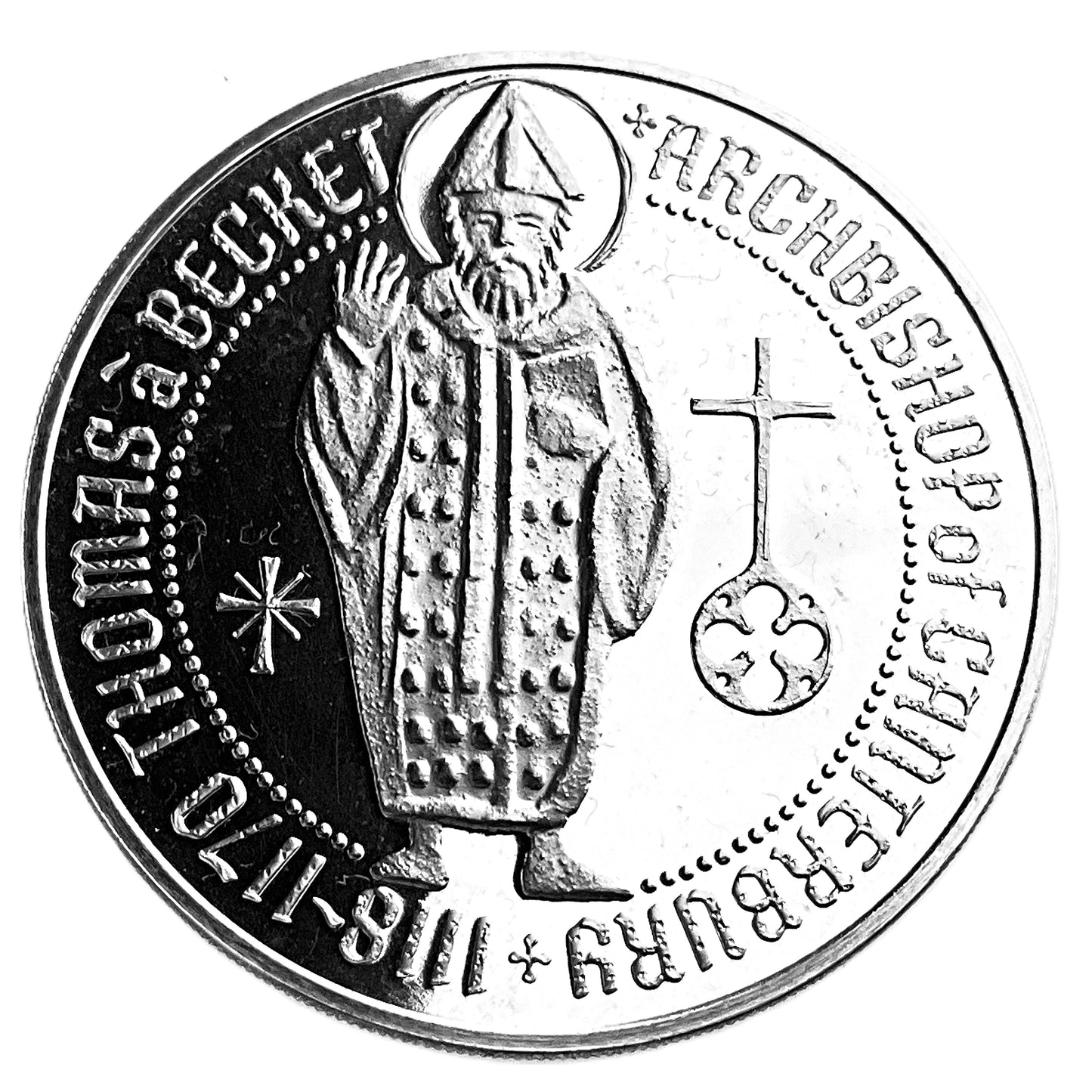 .79 ozt Thomas Becket Archbishop Silver