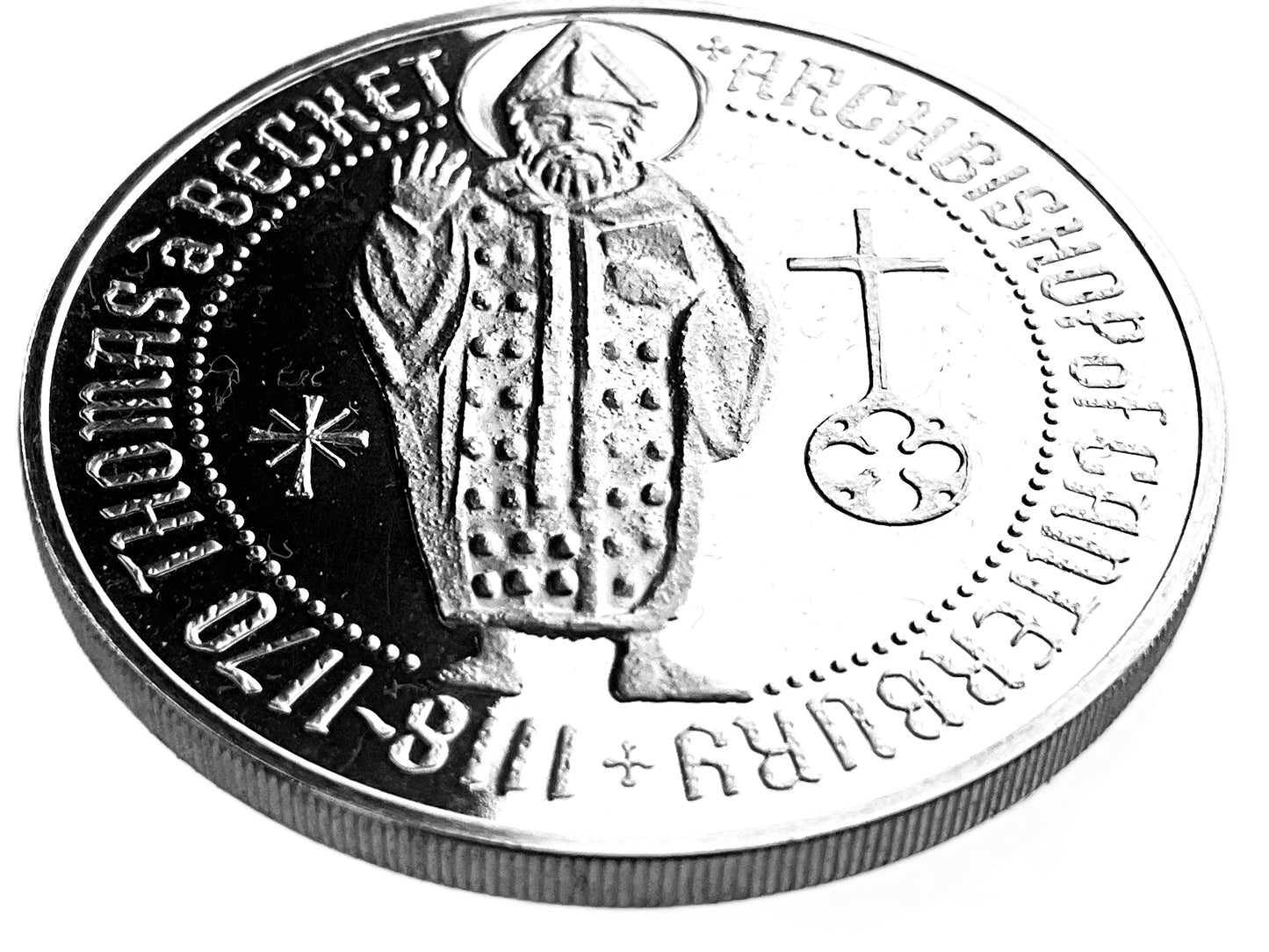 .79 ozt Thomas Becket Archbishop Silver